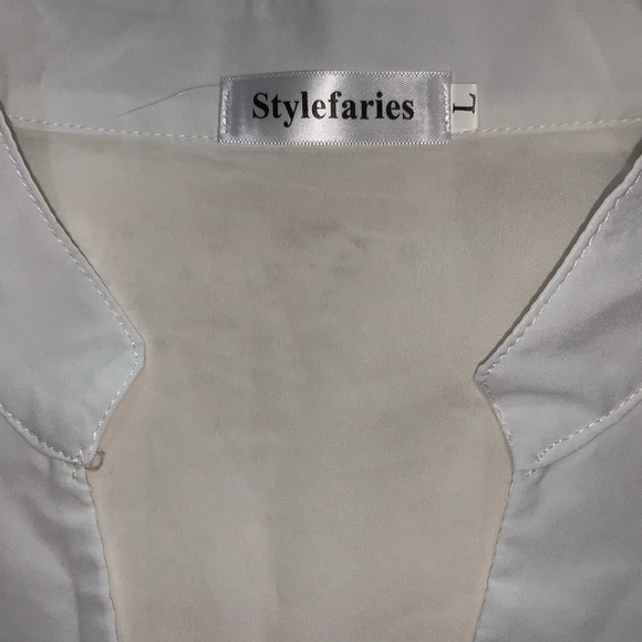Stylefaries white blouse - Picture 8 of 10